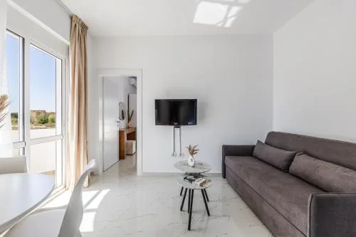 Apartment with AC and Balcony Golem by PikHost