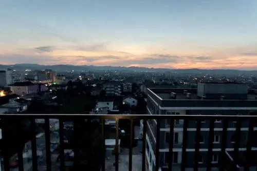 Modern apartment overlooking the city of Tirana