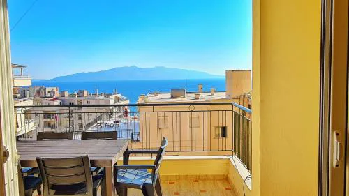 Colorful sea view apartment