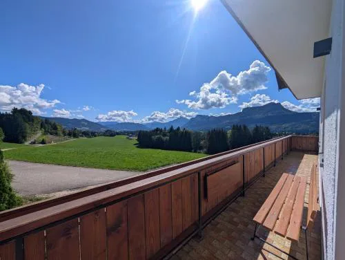 Ferienwohnung am Bauernhof, Seeblick, Bergpanorama