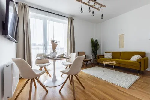 Bright stylish apartment with a balcony in a top location