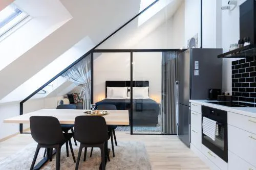 Stilvolle Dachgeschosswohnungen mit Balkon in Innenstadt Nähe
