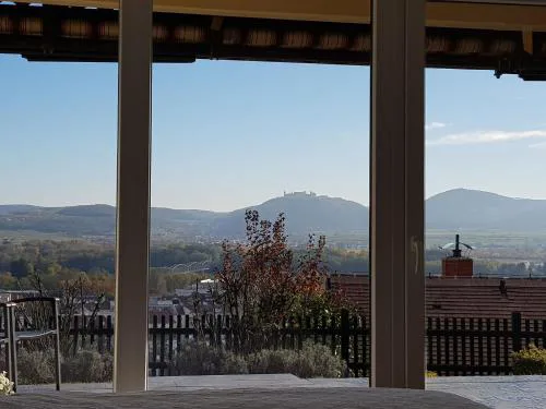Blick über Krems mit Terrasse