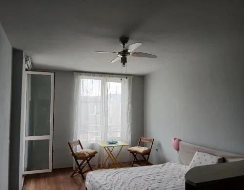 Private bedroom, kitchen and balcony