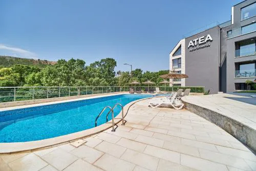 ATEA complex with pool next to the beach