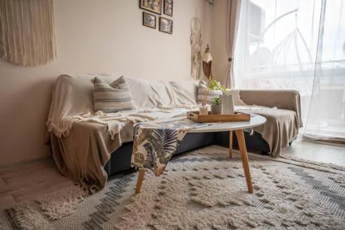 Boho Apartment Plovdiv with Private Parking Space