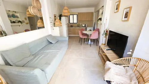 Boho Greek Haven with Orange Grove Views Near Beach