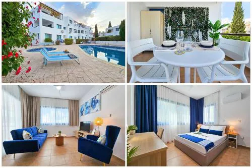 Stylish 1BR Apt, Pool Views, Private Patio, 1min walk to Gym