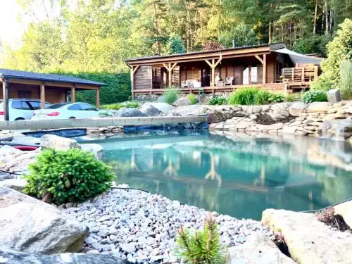 Log cabins at Iron Rose in Czech Canada