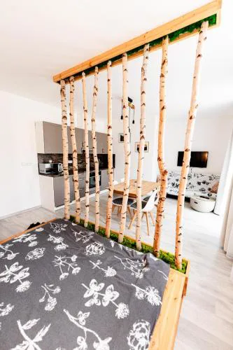 Apartmán v centru Železné Rudy se zahrádkou
