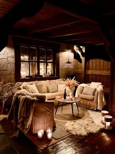 El Arca private cabin with hot tub Jeseniky for 9 guests