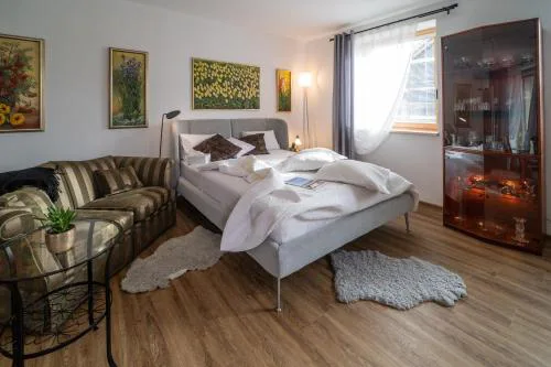 Apartmán v centru s terasou