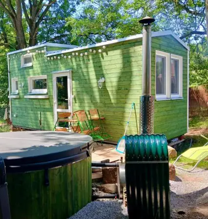 Tiny house U Jelena, hot tub