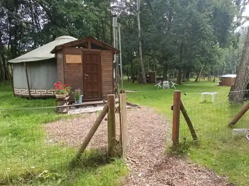 Jurta na farmě