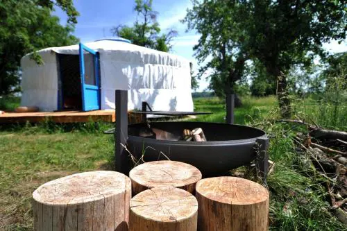 Idyllic Yurt with Organic Fruit Garden near Cesky Brod, Czech Republic
