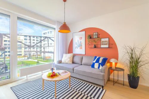Design Apartment - Balcony, Free Parking, Yoga, 10 mins to center, by Gravity Prague