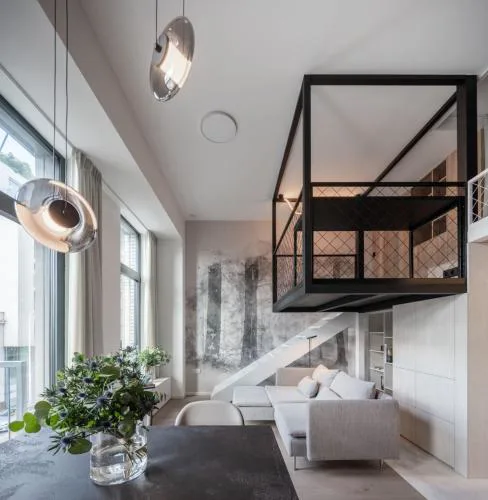 Designer Loft Apartment Holešovice, Parking, Balcony