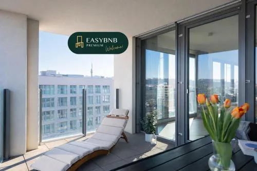 Elegant Karlín Apartment with Terrace & Parking