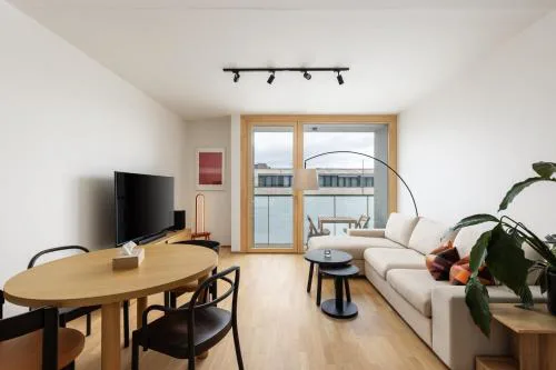 Elegant Prague Flat with Balcony, Workspace, Garage