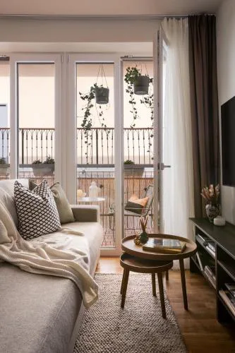 Modern studio with terrace