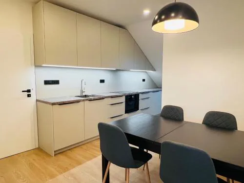 New sunny rooftop apartment with a terrace 10 minutes from city centre