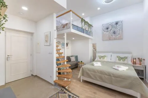 Newly renovated flat with a loft