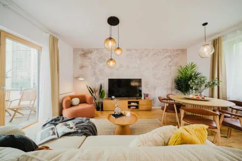 Prague Days - Two-bedroom Loft with 3 Terraces and Parking in Hip Žižkov