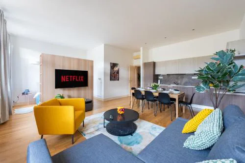 Spacious apartments near the river Prague