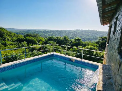Cabaña vista hermosa