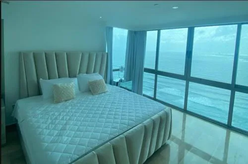 Vista al mar Hab Privada Larimar, Malecon Santo D