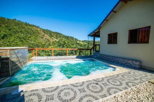 Villa azul círculo auto