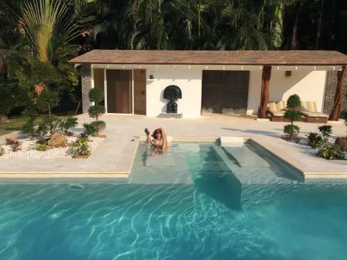 Las Terrenas Front Beach And Garden Villa with private staff