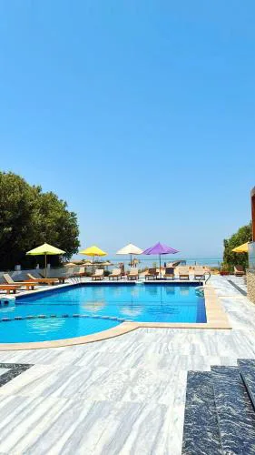 Luxury apartment with beautiful view and free private beach
