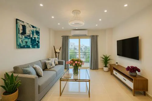 Luxury Newly Built 2 DOUBLE bedroom and living room with Beach Access and Pool in Hurghada, Egypt