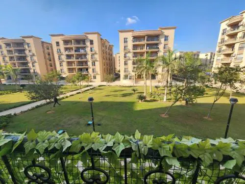 Spacious Modern Apartment with Wide Garden View in Al Rehab 2