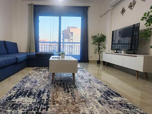 Garden view modern apartment in Madinaty
