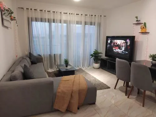 Modern Two-Bedroom Apartment with Garden View