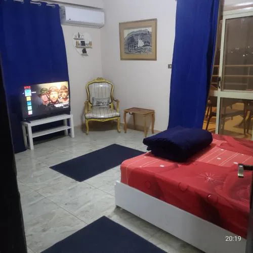 Cairo heart GEM attached to a balcony with airport view you can only book through booking app, Please contact us on our phone number provided on booking, after confirming your booking, so we can check you in, contacting us is a must, thank you
