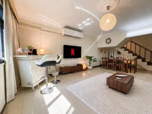 Elegant 2BR Duplex in Maadi with Panoramic Nile Views