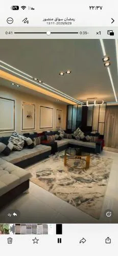 شقه سكنيه مفروشه جديده في القاهرة المهندسين با القرب من ميدان لبنان