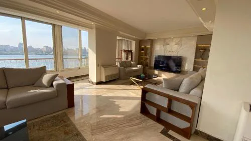 luxury apartment firist row nile view maadi cairo-4