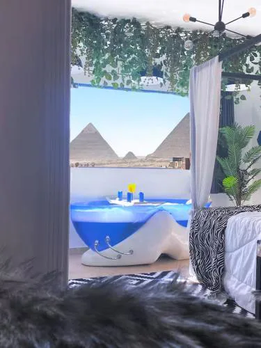 Meditation pyramids view