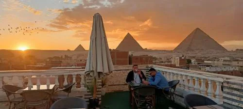 pyramids sun