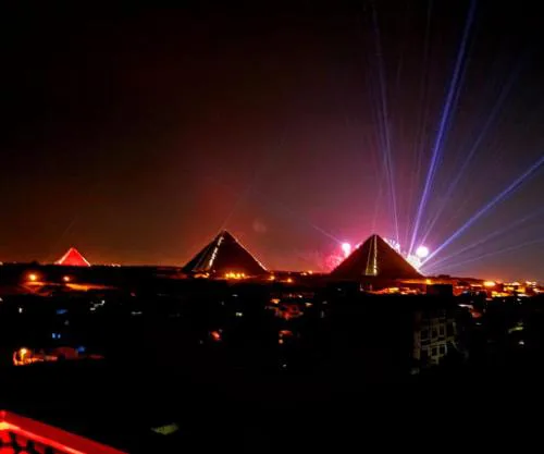 Sky pyramids view