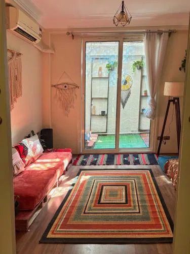 Spacious 2BR Apartment with Courtyard in Zamalek, Cairo - Near Nile