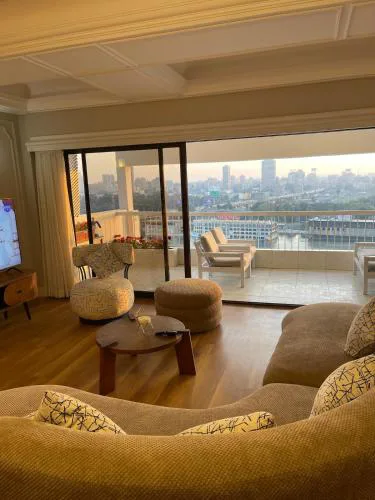 Stylish 3BR Apartment with Stunning Nile View