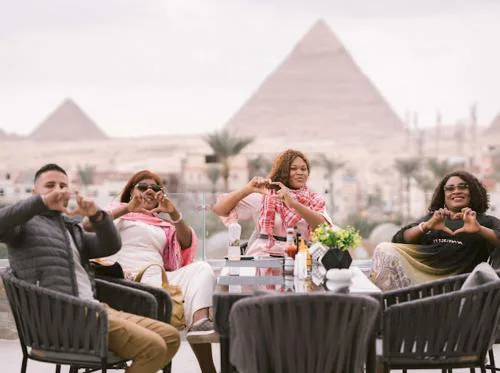 Tual pyramids view