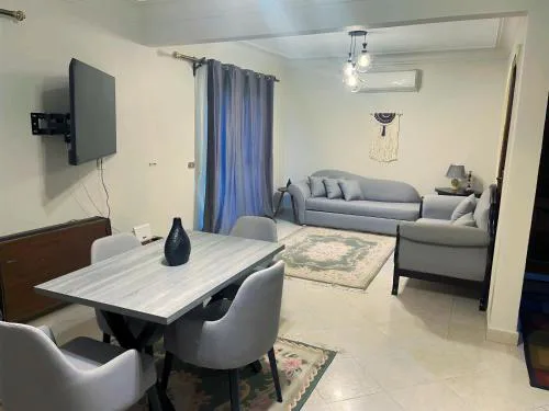 Ground floor Furnished Apartment with private Garden in Sheikh Zayed