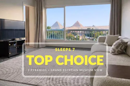 3 Pyramids, Grand Egyptian Museum and Roof Top , 3BR