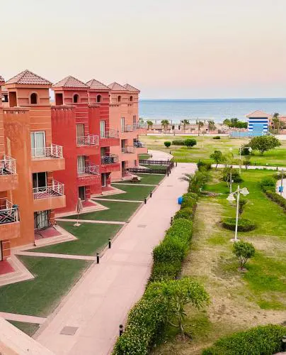 Porto Sokhna Beach is bustling